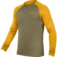 Endura Singletrack Fleece Maglietta da ciclismo Uomo (XL, olivia)