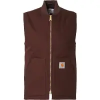 Carhartt WIP - Giacca senza maniche - Classic Vest Tobacco Rigid per Uomo in Cotone - Taglia L - Marrone