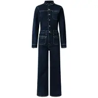 Pepe Jeans per donna. PL2300003 Tuta in denim Kim (XL), Blu, Casual, Cotone, Manica lunga