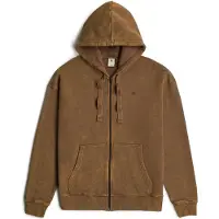 G-Star Washed Loose Full Zip Hooded Sweater Potting Soil Smokey Taglia: XL | Felpe con cappuccio Outlet | Uomo