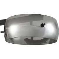 LUCANDE Lampada LED a sospensione Martis, nera, a 4 luci, dimmerabile