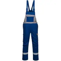 Portwest FR07 Salopette Bizflame Ultra bicolore Royal Blue taglia M
