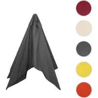 Mendler Copertura di ricambio per ombrellone Florida, copertura di ricambio per ombrellone, Ø 3,5 m poliestere 8 montanti ~ antracite