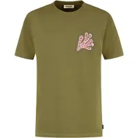 Shiwi Liam Regular Fit Coral Text T-shirt Green Olive Taglia: M | T-shirt stampate Outlet | Uomo | Arancia