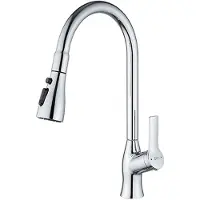 Fontastock Rubinetto cromo acciaio inox ottone Vetroceramica zinco lega forma C grande