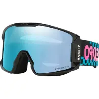 Oakley - Masque de ski - Line Miner L Chex Black Prizm Sapphire in Silicone - Rosa