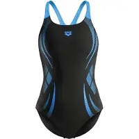 Arena Women's Poseidonia Swimsuit Swim Pro Back LB Costume intero Donna (34, nero)