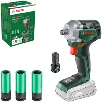 Bosch Cordless Impact Wrench - UniversalImpactDrive 18V-350 - 18V - 350 Nm - Battery and charger not included - With 4-piece socket set