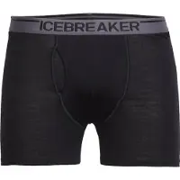 Icebreaker Boxer 'M Anatomica Boxers wFly' nero