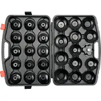 YATO Set di chiavi a bussola per filtro dell'olio 65-120 mm, 3/8", 30 pezzi