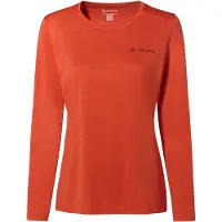 Vaude Women's Essential L/S T-Shirt Maglia funzionale Donna (36, rosso)