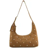 Fredsbruder Endless Beads Borsa a spalla Vera Pelle 44 cm marrone