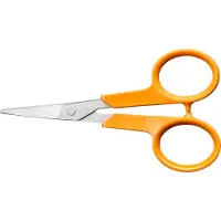 Fiskars Forbici da ricamo "Classic", arancioni, ricurve, 10 cm, 1075059