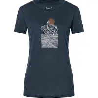 Super.natural Women's Preikestolen Cliffs Tee Maglia merino Donna (XL, blu)