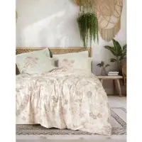 L'essentiel Maison , Set copripiumino Ranforce (FR), Vestige - Beige, 100 % COTONE RANFORCE, Beige, 240 x 220 cm
