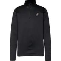Asics per uomo. 2011D369 Maglia Core LS 1/2 Zip Winter nero (XL), Sportivo, Poliestere, Manica lunga