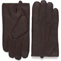 Ralph Lauren per uomo. 449959451002 Guanti in pelle per touch screen marroni (XL), Marrone, Casual, Classico