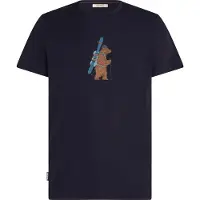 Icebreaker - T-shirt a maniche corte in lana merino - M 150 Tech Lite SS Tee Bear Tour Midnight Navy per Uomo - Taglia XL - Blu navy