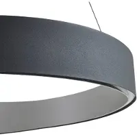 LUCANDE LED a sospensione Daelor, nero/alu, CCT, dimmerabile
