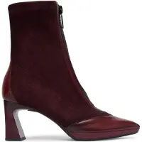 Hispanitas per donna. HI254186 Stivaletti alla caviglia in pelle bordeaux Atlanta Soho (40), 3 a 5cm, Cerniera, Casual