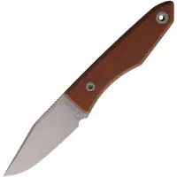 Big Idea Design USA Lookout USA-LO-NAT-MGN, Stonewashed CPM MagnaCut, Natural Micarta coltello fisso, Mak Kelsay design
