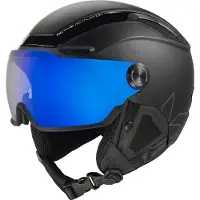 Bolle - Casco da sci con visiera integrata - V-Line Black Matte - Taglia 52-55 cm - Nero