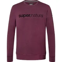 Super.natural 3D Signature Crew Maglione Uomo (XXL, rosso)