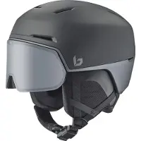 Bolle - Casco da sci con visiera integrata - X-Fusion Black Steel Matte - Taglia 52-55 cm - Grigio