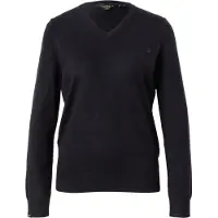 Superdry per donna. W6110644A Maglia classica nera con scollo a V (M), Nero, Casual, Acrilico