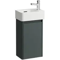 Laufen Set complet 340, VAL Lave-mains, 1 trou de robinetterie à droite, avec trop-plein, incl. meuble sous-lavabo BASE 2.0, 1 porte à droite, 340x220x635mm, H8612802661061, H8612802661061