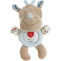 Creaciones Llopis Peluche Rinoceronte E Cane Con Cuore Luce E Musica 24 Cm