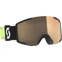 SCOTT - Masque de ski photochromique - Shield LS Black/Neon Yellow AMP LS Bronze Chrome S1-3 - Giallo