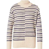 White Stuff Mix Stripe Stand Nk Jumper Natural Multi Taglia: 12 | Maglioni a maglia Outlet | Donna