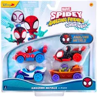 Spidey and his Amazing Friends Macchina Amazing Metals Car 4 Pack