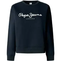 Pepe Jeans per donna. PL5800002 Felpa blu navy Baddy (XL), Casual, Cotone