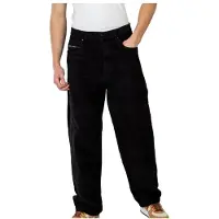 REELL Baggy Cord Pantaloni tempo libero Uomo (28 - Length: 30, nero)