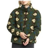 Selfhood Women's Printed Teddy Giacca in pile Donna (S, olivia)