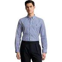 Ralph Lauren per uomo. 710928255008 Camicia blu su misura (L), Casual, Cotone, Classico, Manica lunga