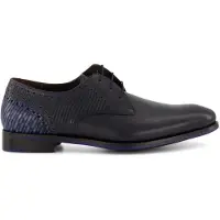 Floris van Bommel Scarpa stringata 'DE STAPPER' blu scuro