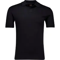 BOSS per uomo. 50520109 Polo PE Interlock nera (S), Nero, Casual, Cotone, Manica corta