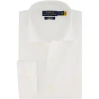 Ralph Lauren per uomo. 712827064002 Camicia bianca in popeline slim fit (40.5), Bianco, Casual, Cotone, Classico, Manica lunga