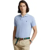 Ralph Lauren per uomo. 710548797013 Polo piqué slim fit azzurro chiaro (S), Blu, Casual, Cotone, Manica corta