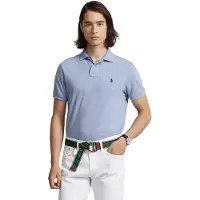 Ralph Lauren per uomo. 710666998007 L'iconica polo in piqué blu (M), Casual, Cotone, Manica corta