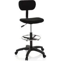Hjh OFFICE TOP WORK 05 sedia da lavoro nera