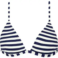 Barts Women's Yadbor Fixed Triangle Parte superiore bikini Donna (36, bianco/blu)