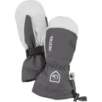Hestra Kid's Army Leather Heli Ski Mitt Guanti Bambini (5, grigio)
