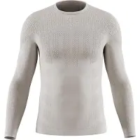 Bauerfeind Sports Sports Compression Shirt Long Sleeve Maglia da corsa Uomo (L, grigio)