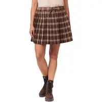 Scotch & Soda Pleated Skirt Brown/ Burlwood Plaid Taglia: S | Minigonne Outlet | Donna | Marrone