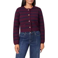 Scotch & Soda Sweater Winetasting/ Sky Captain Stripe Taglia: M | Cardigan Outlet | Donna | Rosso