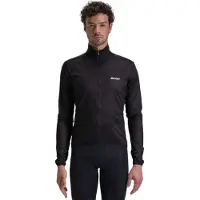 Santini Packable Windbreaker Giacca ciclismo (L, nero)